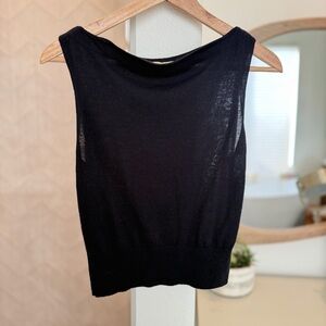 Doen Honore knit tank -- Deep navy / L